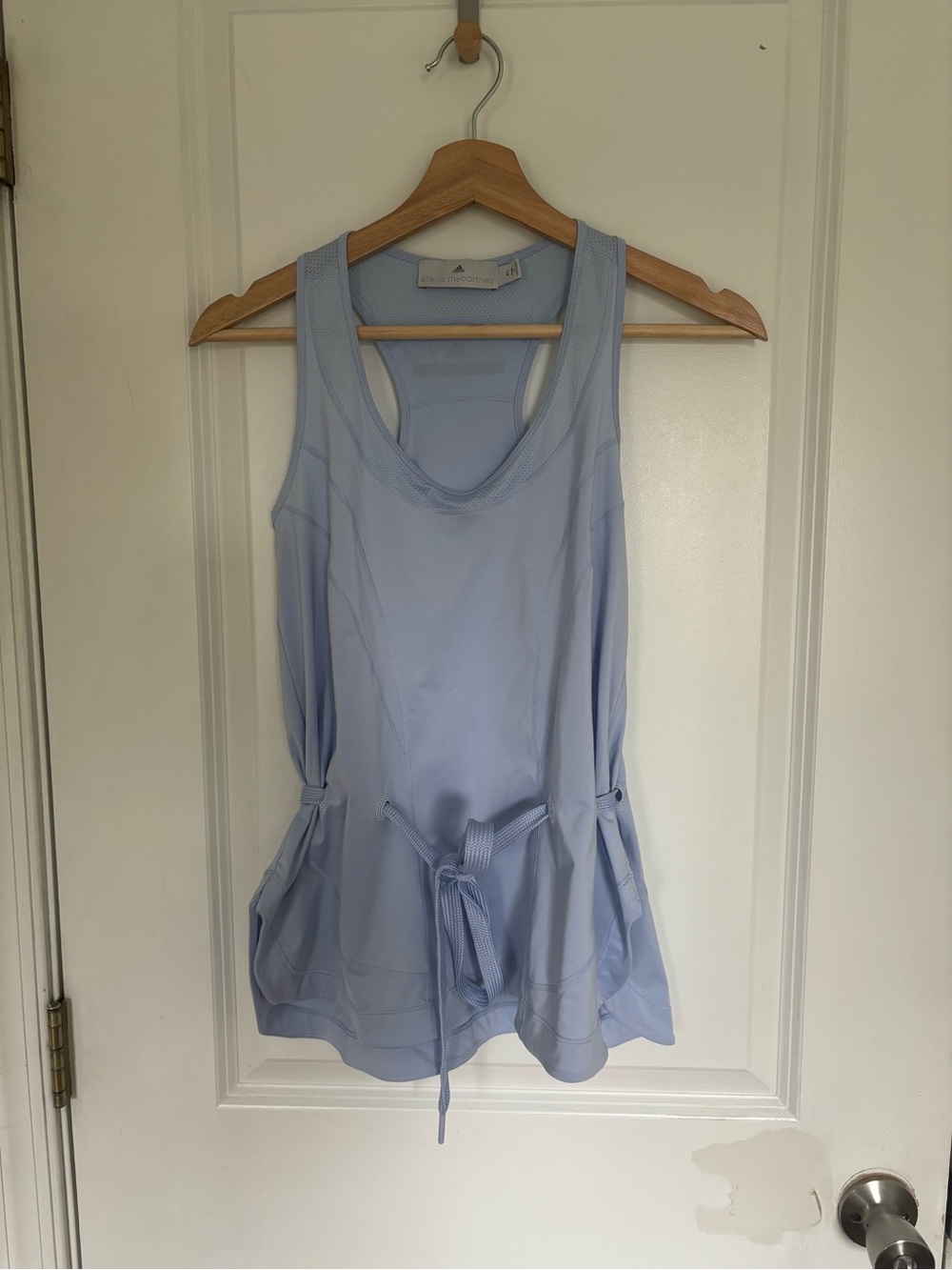 Stella McCartney x Adidas Light Blue Tie Waist Athletic Tank Top XS
